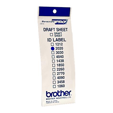 Brother etichette (ID2020 / 20x20mm)