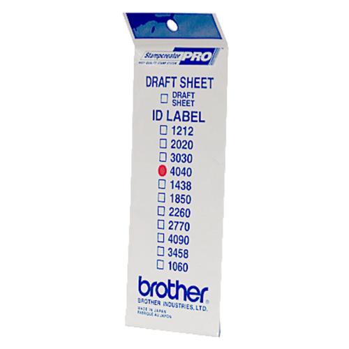 Brother etichette (ID4040 / 40x40mm)