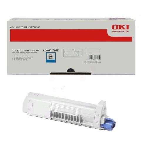 Oki cartuccia toner ciano (44318607)