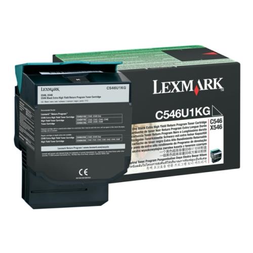 Lexmark cartuccia toner nero (C546U1KG / 0C546U1KG) (Return, alta capacità)