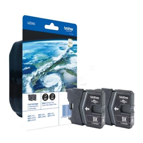 Brother cartuccia nero (LC985BKBP2) (Pacco Doppio)