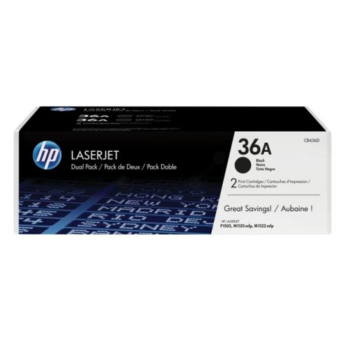 HP cartuccia toner nero (CB436AD / 36A) (Pacco Doppio)