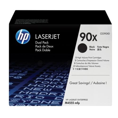 HP cartuccia toner nero (CE390XD / 90X) (Pacco Doppio)