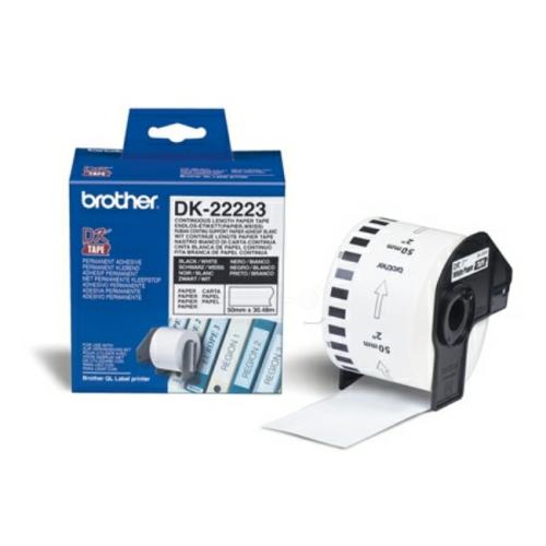 Brother etichette bianco (DK22223), 50mm