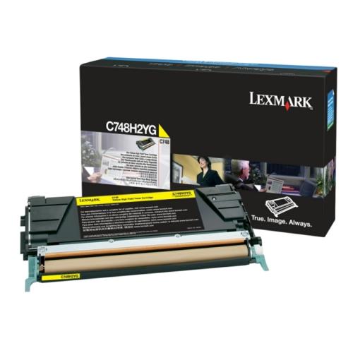 Lexmark cartuccia toner giallo (C748H2YG / 0C748H2YG)