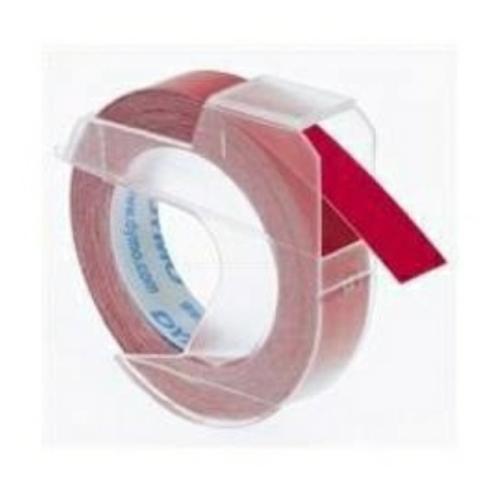 Dymo Nastro trasportatore bianco su rosso (S0898150), 9mm