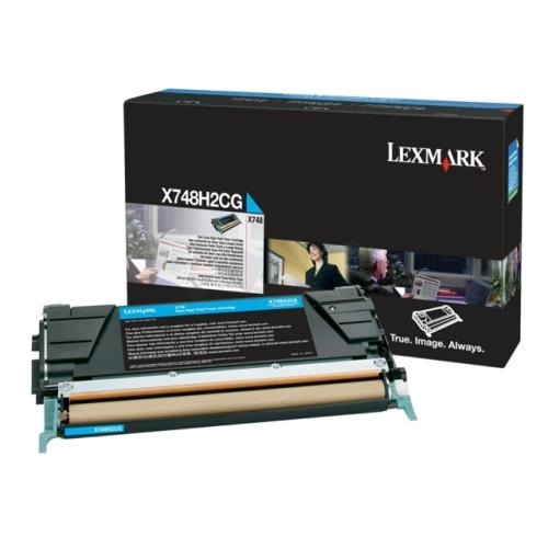 Lexmark cartuccia toner ciano (X748H2CG / 0X748H2CG)