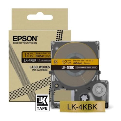 Epson nastro nero / dorato (C53S654001 / LK4KBK)