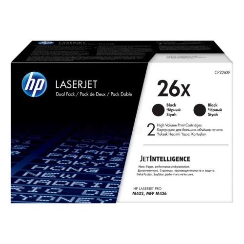 HP cartuccia toner nero (CF226XD / 26X) (Pacco Doppio, alta capacità)