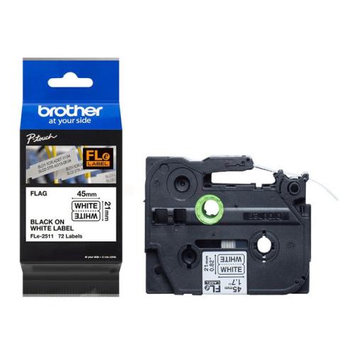 Brother tape nero su bianco (FLE2511)
