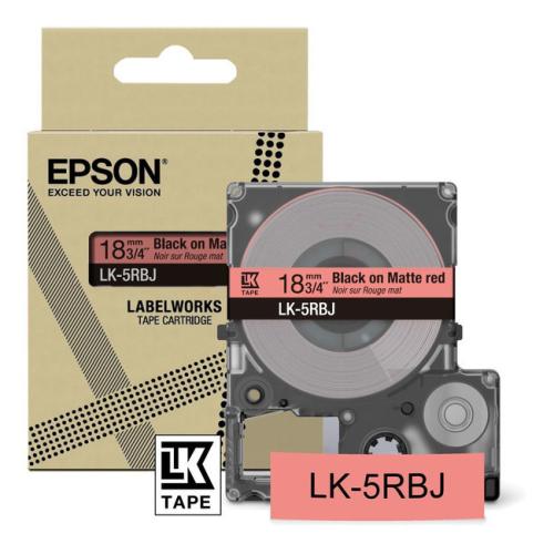 Epson etichette nero / rosso (C53S672072 / LK5RBJ)